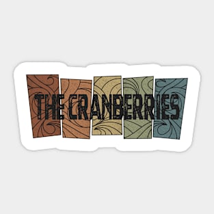 The Cranberries - Retro Pattern Sticker